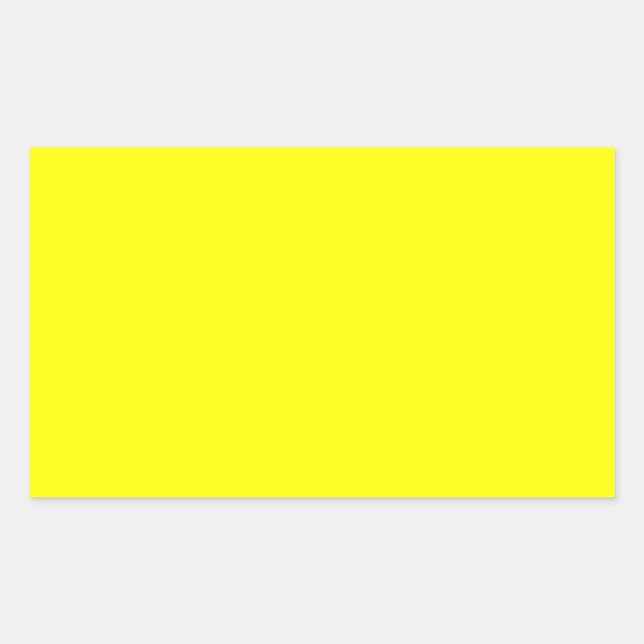 True Yellow Fluo Delight to Customise Rectangular Sticker (Front)