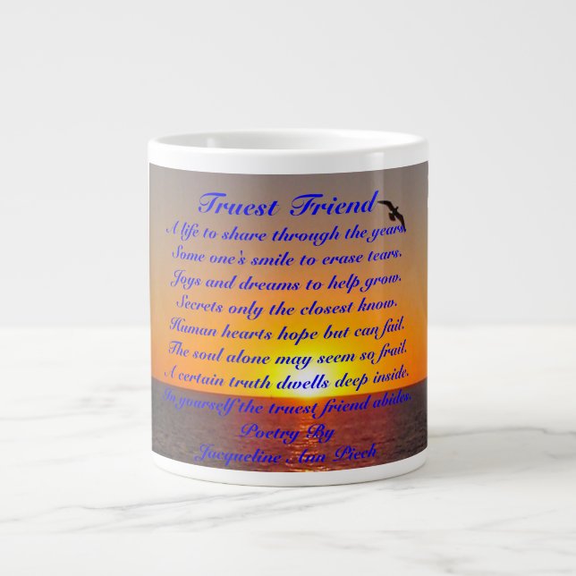 Truest Friend Large Coffee Mug (Front)