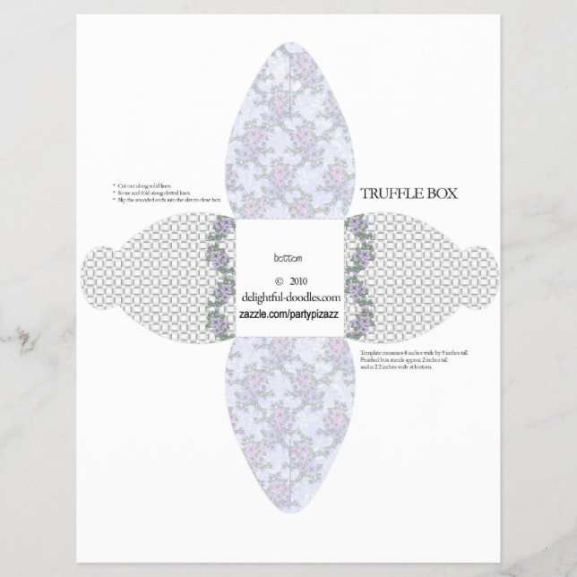 Truffle Box Party Favour box. Birthday or weddings Flyer (Front)