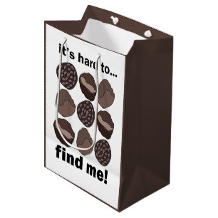 Truffle Fungi Mushroom It's Hard To Find Me Funny Medium Gift Bag