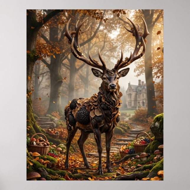 Truffle Stag Forest Estate Poster (Front)