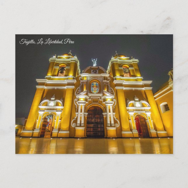 Trujillo, Perú Cathedral Postcard (Front)