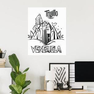 Trujillo Venezuela artistic design   Virgen Paz Poster