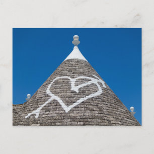 Trulli house roof postcard