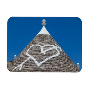 Trulli house roof rectangular magnet