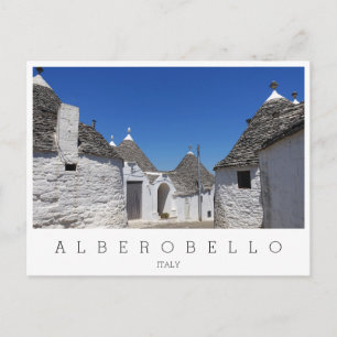 Trulli houses, Alberobello, Puglia white  Postcard