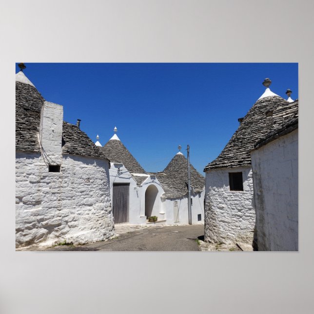 Trulli houses in Alberobello, Puglia poster print (Front)