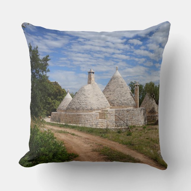 Trulli houses in Puglia/Apulia Cushion (Front)