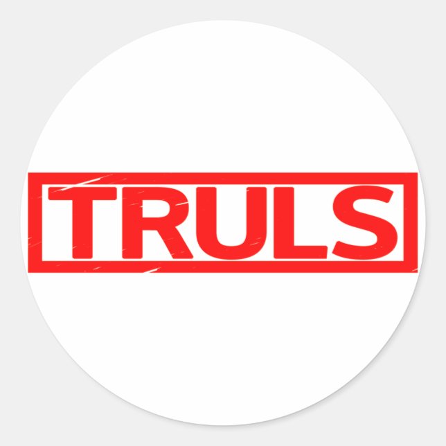 Truls Stamp Classic Round Sticker (Front)