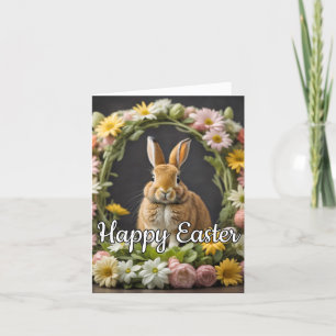 Truly Adorable Easter Bunny Holiday Card