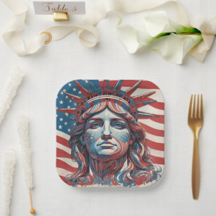 Truly America Paper Plate