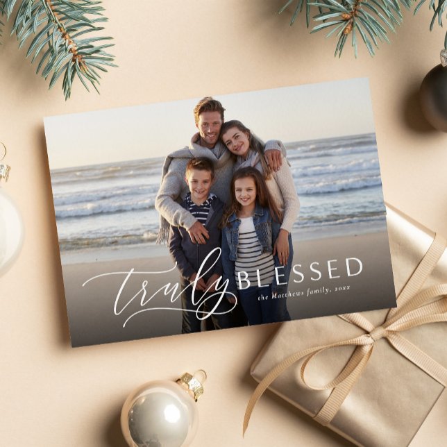 Truly blessed Christmas religious holiday card (Creator Uploaded)