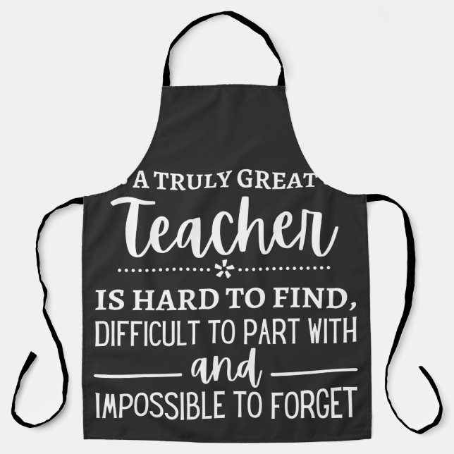Truly Great Teacher Apron (Front)