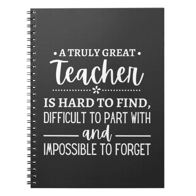 Truly Great Teacher Notebook (Front)