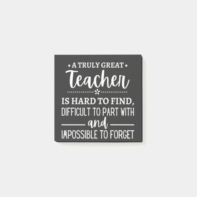 Truly Great Teacher Post-it Notes (Front)