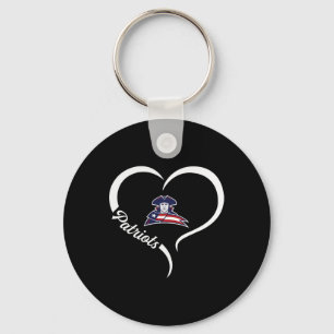 Truman Patriots Logo Half Heart Slogan Hs  Key Ring