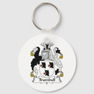 Trumbull Family Crest Key Ring