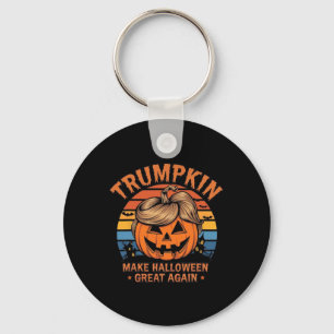 Trumkin Funny Trump Vintage Make Halloween Great A Key Ring