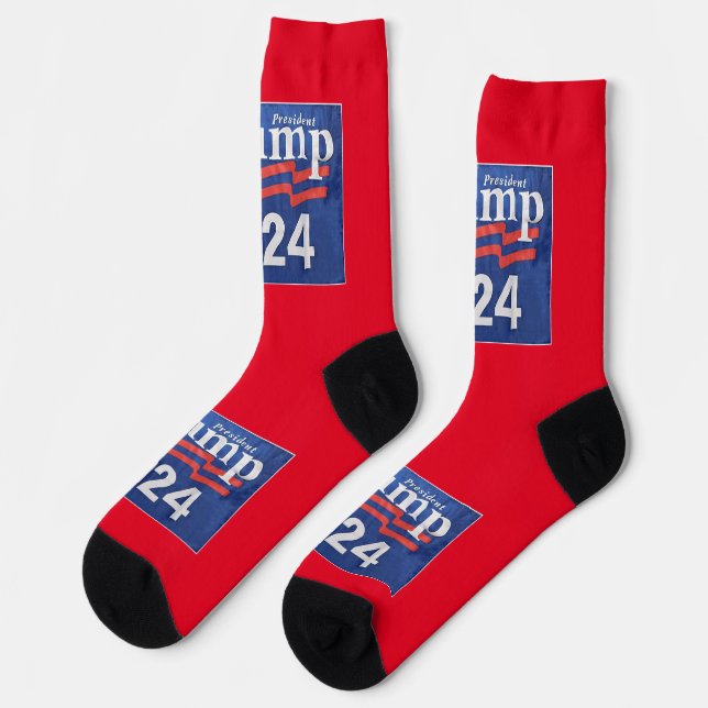 Trump2024 Flag Socks (Left)