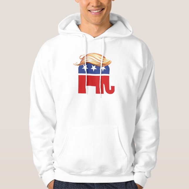 Trump 2012 Elephant Hoodie (Front)