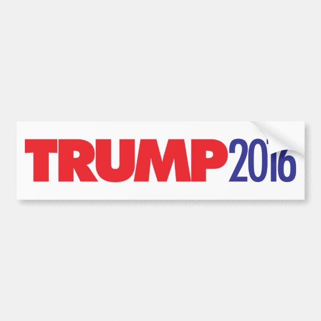 Trump 2016 bumper sticker (Front)