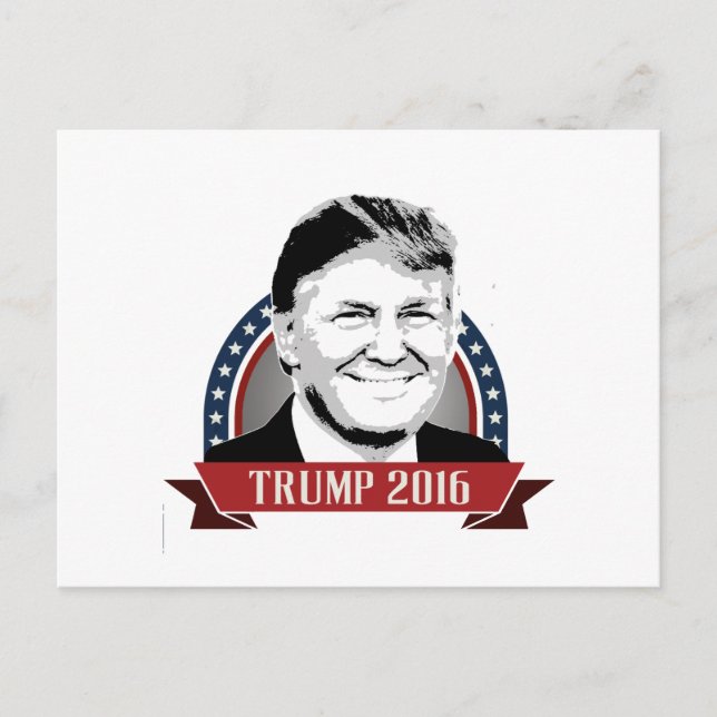 Trump 2016 Campaign Banner Postcard (Front)