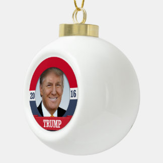 Trump 2016 ceramic ball christmas ornament