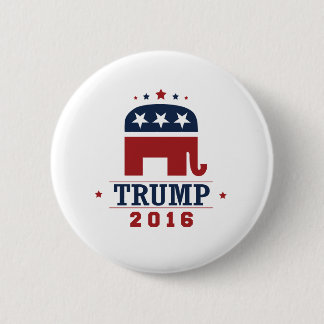 Trump 2016 GOP Elephant Design 6 Cm Round Badge
