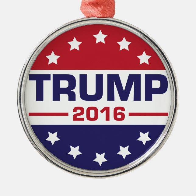 Trump 2016 metal tree decoration (Front)