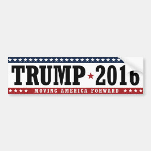Trump 2016 Moving America Forward Bumper -.png Sticker