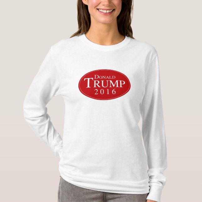 Trump 2016 Red Oval Campaign T-Shirt (Front)