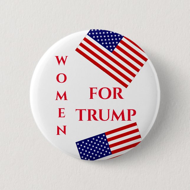 TRUMP 2020 6 CM ROUND BADGE (Front)