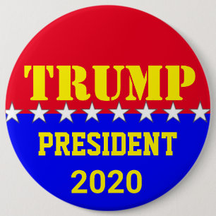 TRUMP 2020 6 CM ROUND BADGE