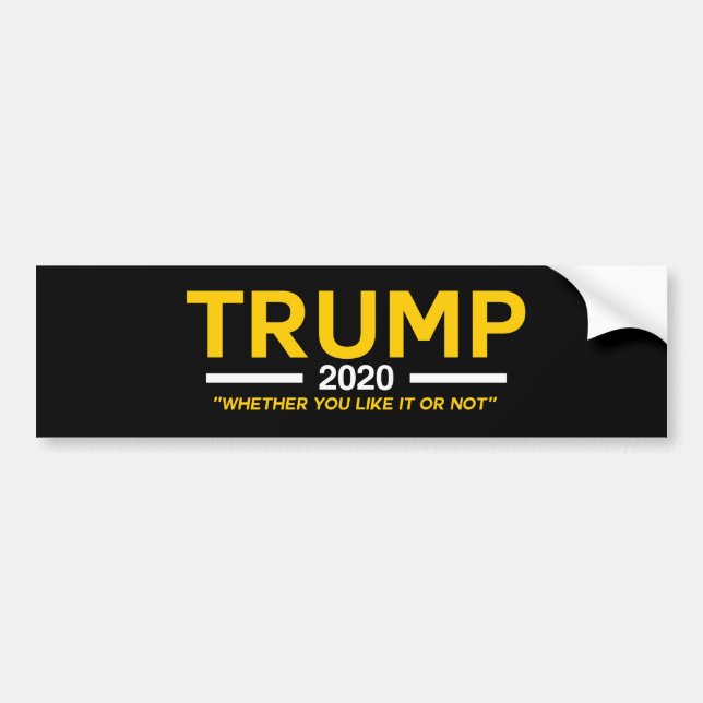 Trump 2020 Bumper Sticker (Front)