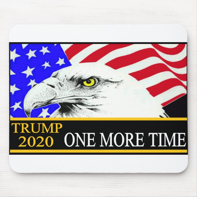 Trump 2020 eagle one more time mouse pad (Front)