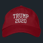 TRUMP 2020 EMBROIDERED HAT<br><div class="desc">TRUMP 2020 - Donald Trump 2020 - http://www.Politiclothes.com. Browse Donald Trump T-shirts, Donald Trump Bumper Stickers, Donald Trump Hoodies, Donald Trump Buttons, Donald Trump Magnets, Donald Trump Mugs, Donald Trump Signs, Donald Trump Posters, Donald Trump Hats, Donald Trump Stickers, Donald Trump Pins, and more Donald Trump Campaign Apparel. Shop all...</div>