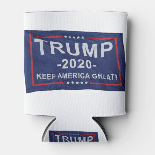 Trump 2020 flag can cooler