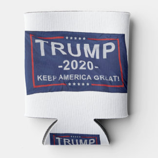 Trump 2020 flag can cooler
