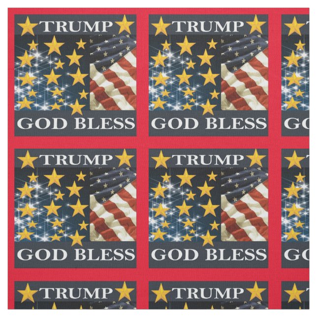 TRUMP 2020 GOD BLESS FABRIC (Swatch)