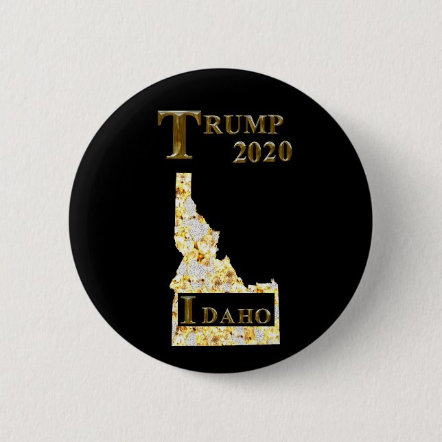 TRUMP 2020 IDAHO 6 CM ROUND BADGE (Front)
