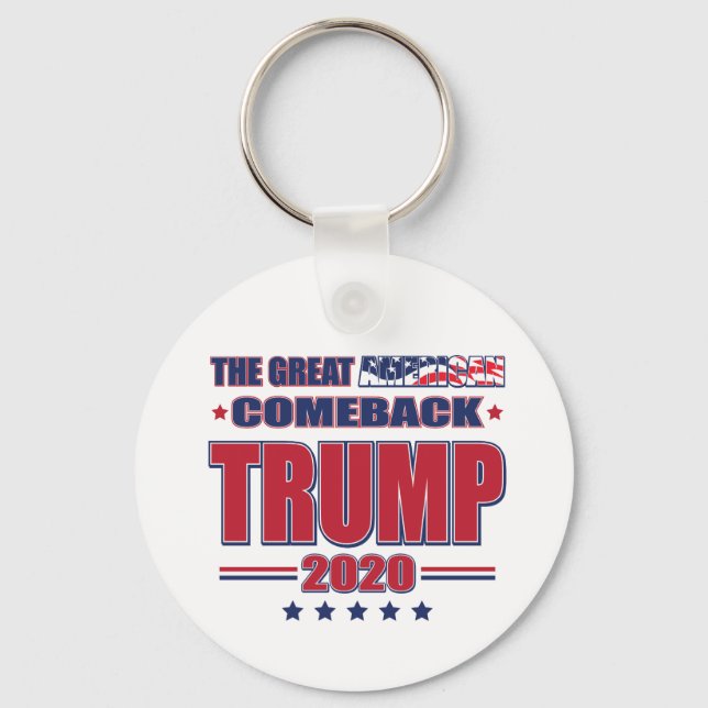 Trump 2020 Keep America Great Key Ring (Front)