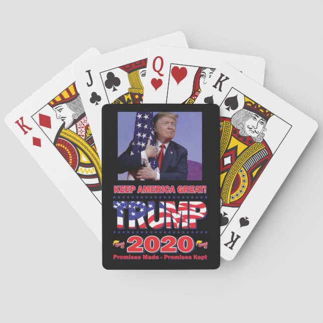 Trump 2020 Keep America Great Playing Cards (Back)