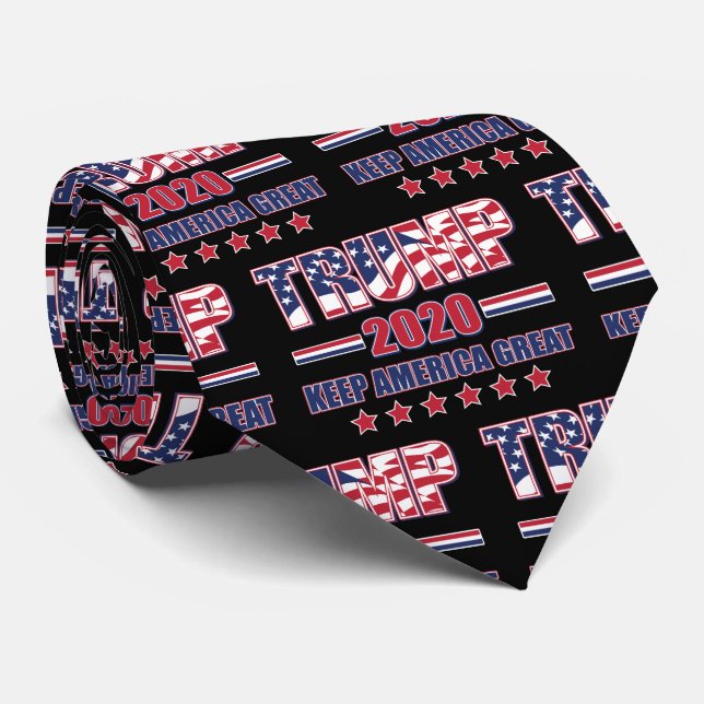 Trump 2020 Keep America Great Tie (Rolled)