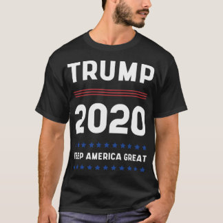 Trump 2020 Keep America Great - Usa Flag Gift Poli T-Shirt