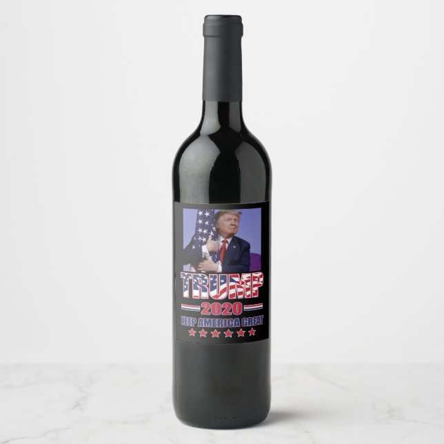 Trump 2020 Keep America great Wine Label (Front)