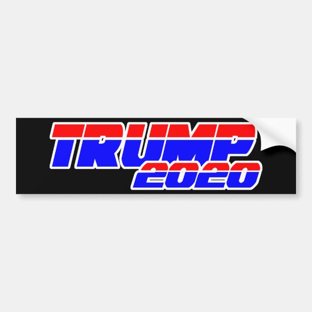 TRUMP 2020 - LET'S MAKE AMERICA EVEN GREATER! BUMPER STICKER (Front)