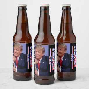 Trump 2020 - Make America Great Beer Bottle Label