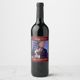 Trump 2020 Make America Great Wine Label