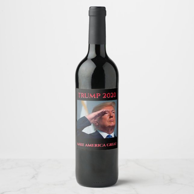 Trump 2020 Make America Great Wine Label (Front)