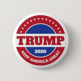 Trump 2020 Red White and Blue 6 Cm Round Badge